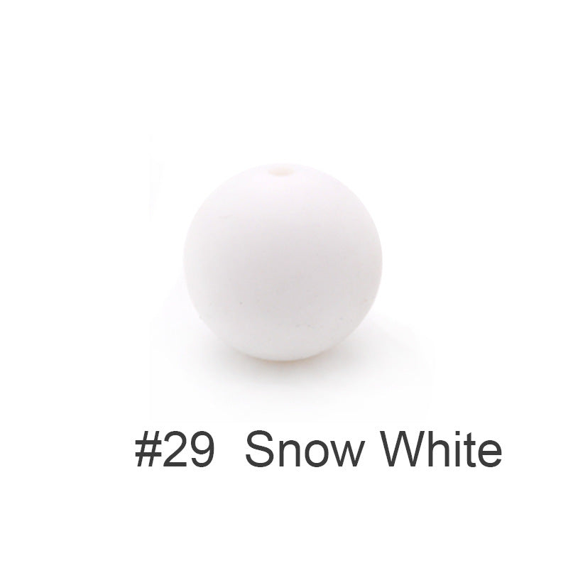 Wholesale 100PCS 15MM  Food Grade Baby Teething Round Silicone Beads